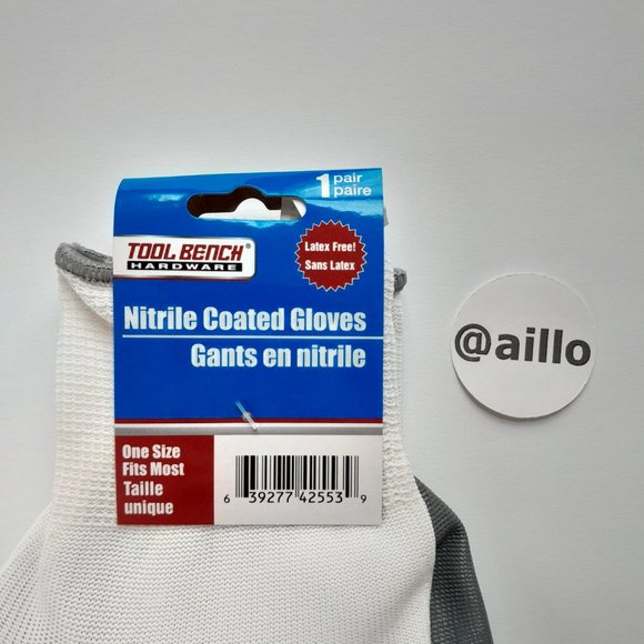 Tool Bench Hardware Nitrile Coated Gloves - Picture 10 of 13